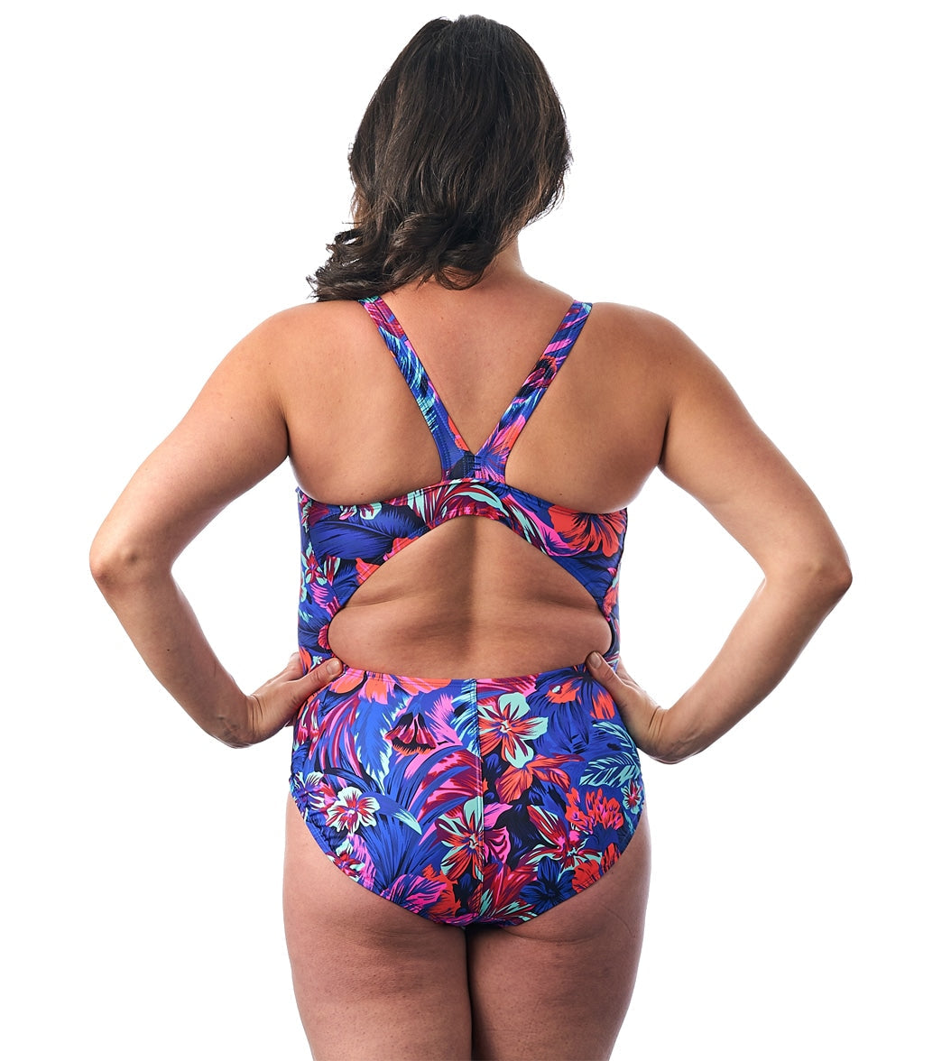 EQ Swimwear Women's Tahitian Floral Harmony Maternity One Piece Swimsuit