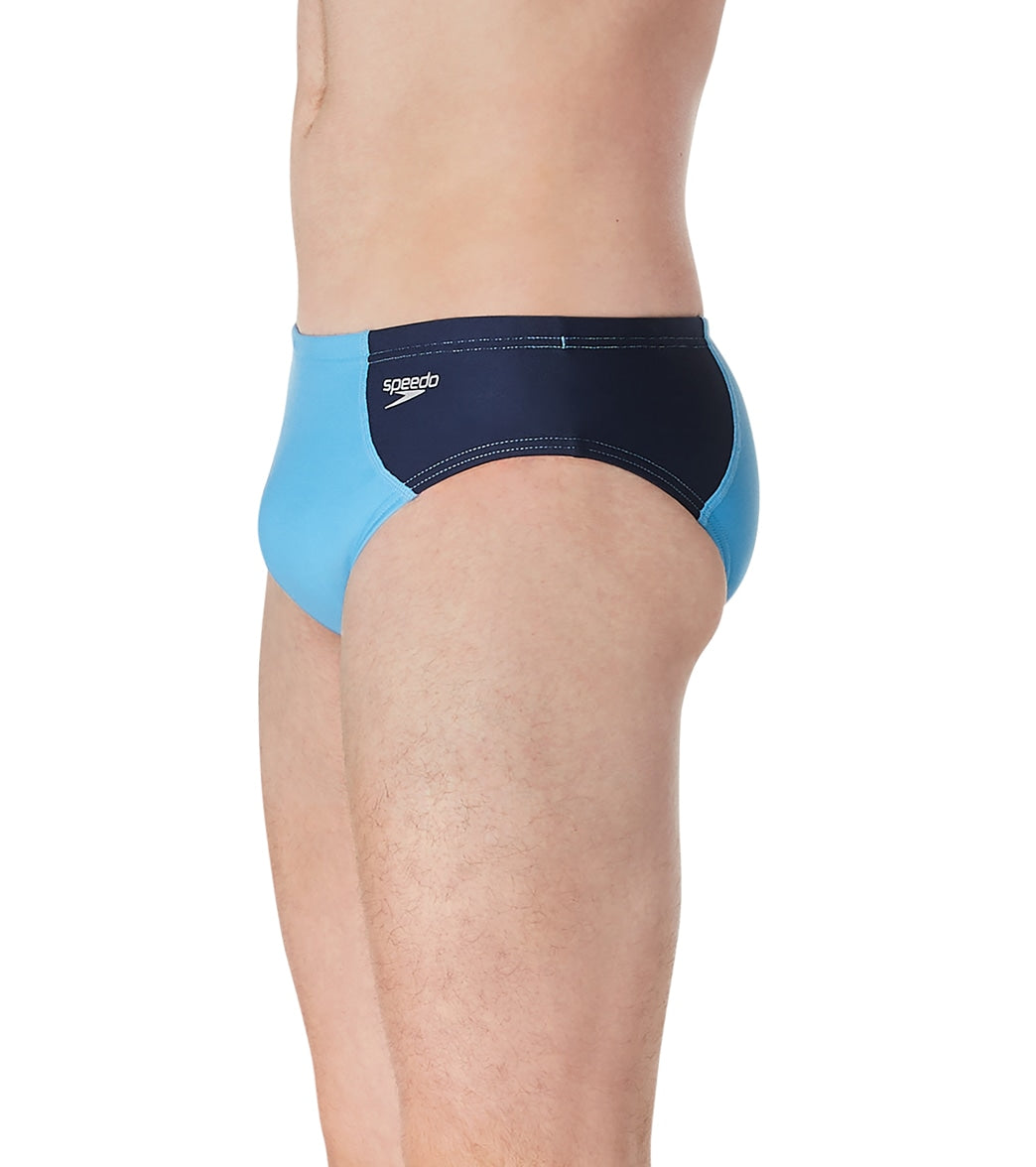Speedo Vibe Men's Assymetrical Colorblock One Brief Swimsuit