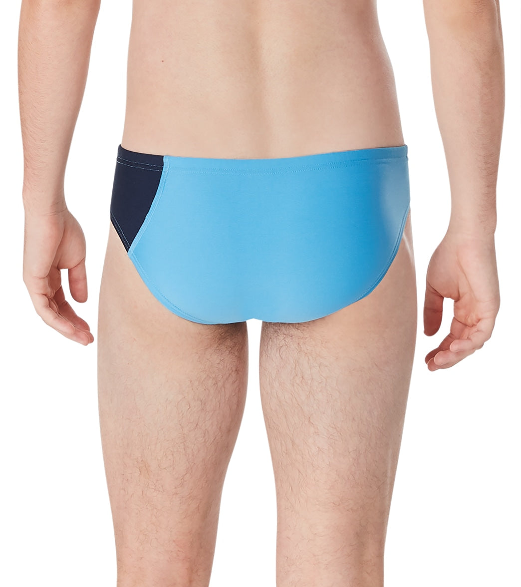 Speedo Vibe Men's Assymetrical Colorblock One Brief Swimsuit