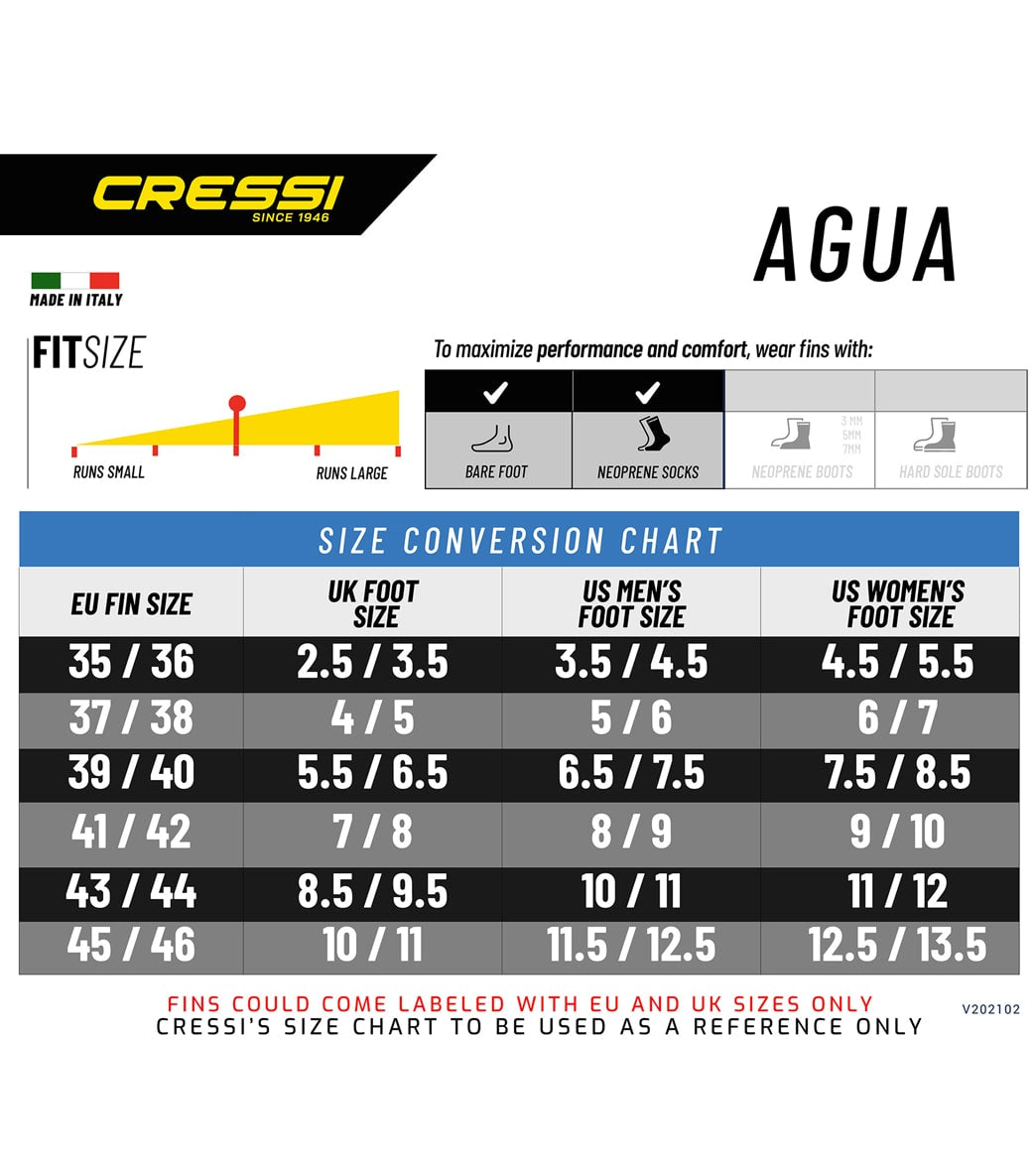 Cressi Agua Snorkeling Fins