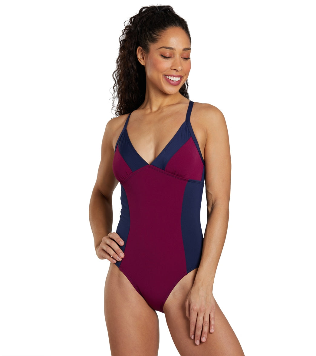 See Her Swim Women's The I.M. Triangle Top One Piece Swimsuit