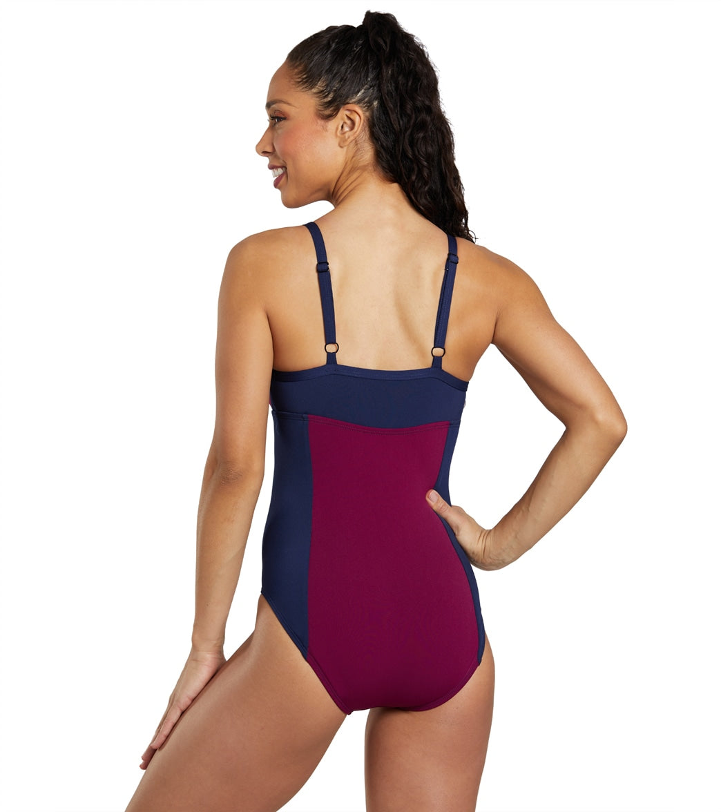 See Her Swim Women's The I.M. Triangle Top One Piece Swimsuit