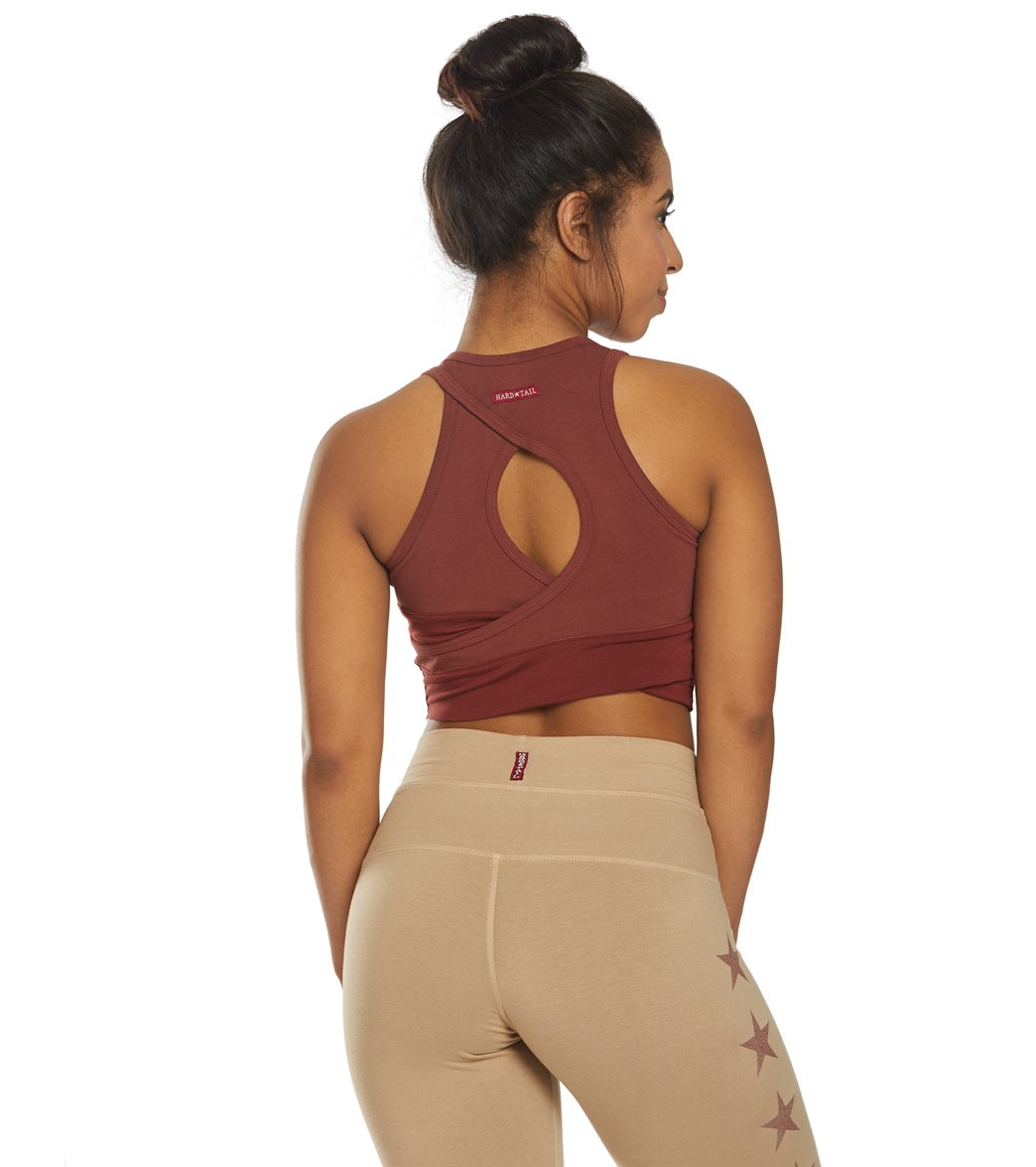 Hard Tail Wrap Back Yoga Crop Top