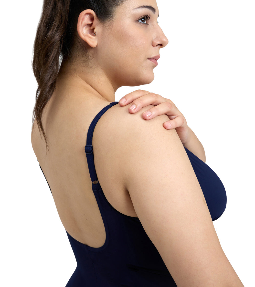 Arena Women's Plus Size Maura Solid U Back One Piece Swimsuit