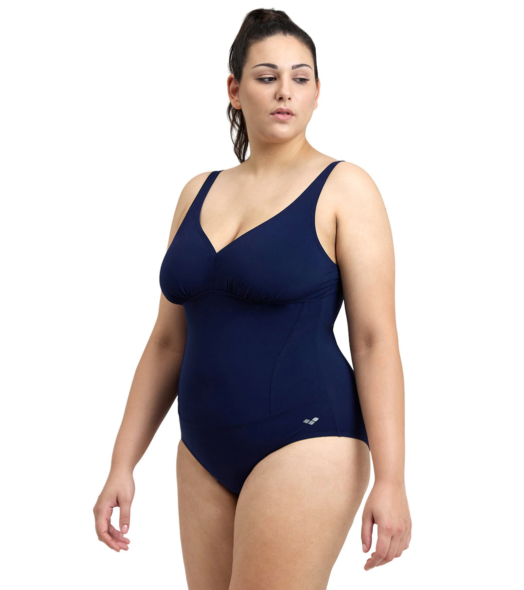 Arena Women's Plus Size Maura Solid U Back One Piece Swimsuit
