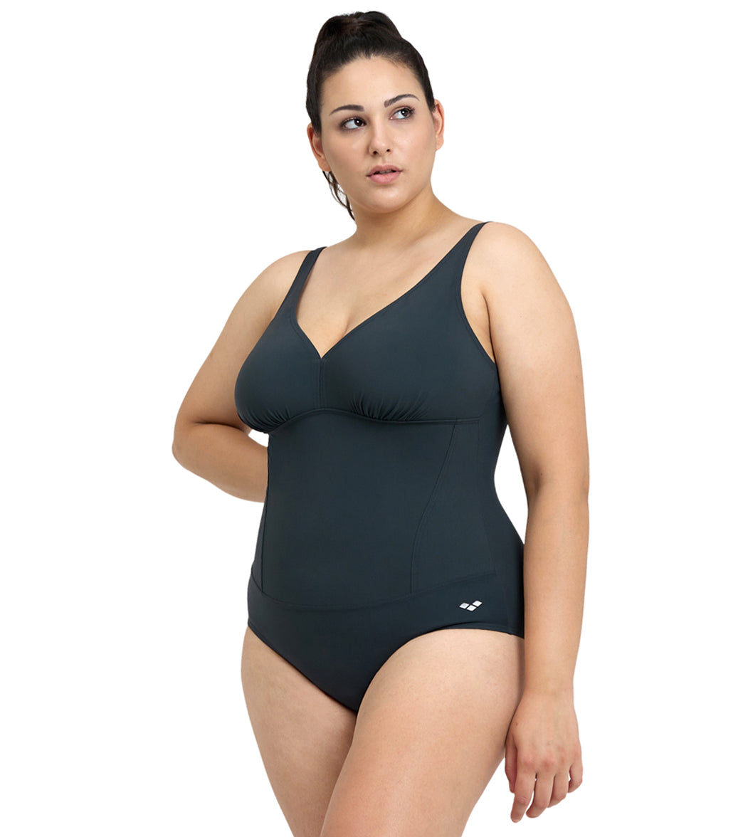 Arena Women's Plus Size Maura Solid U Back One Piece Swimsuit
