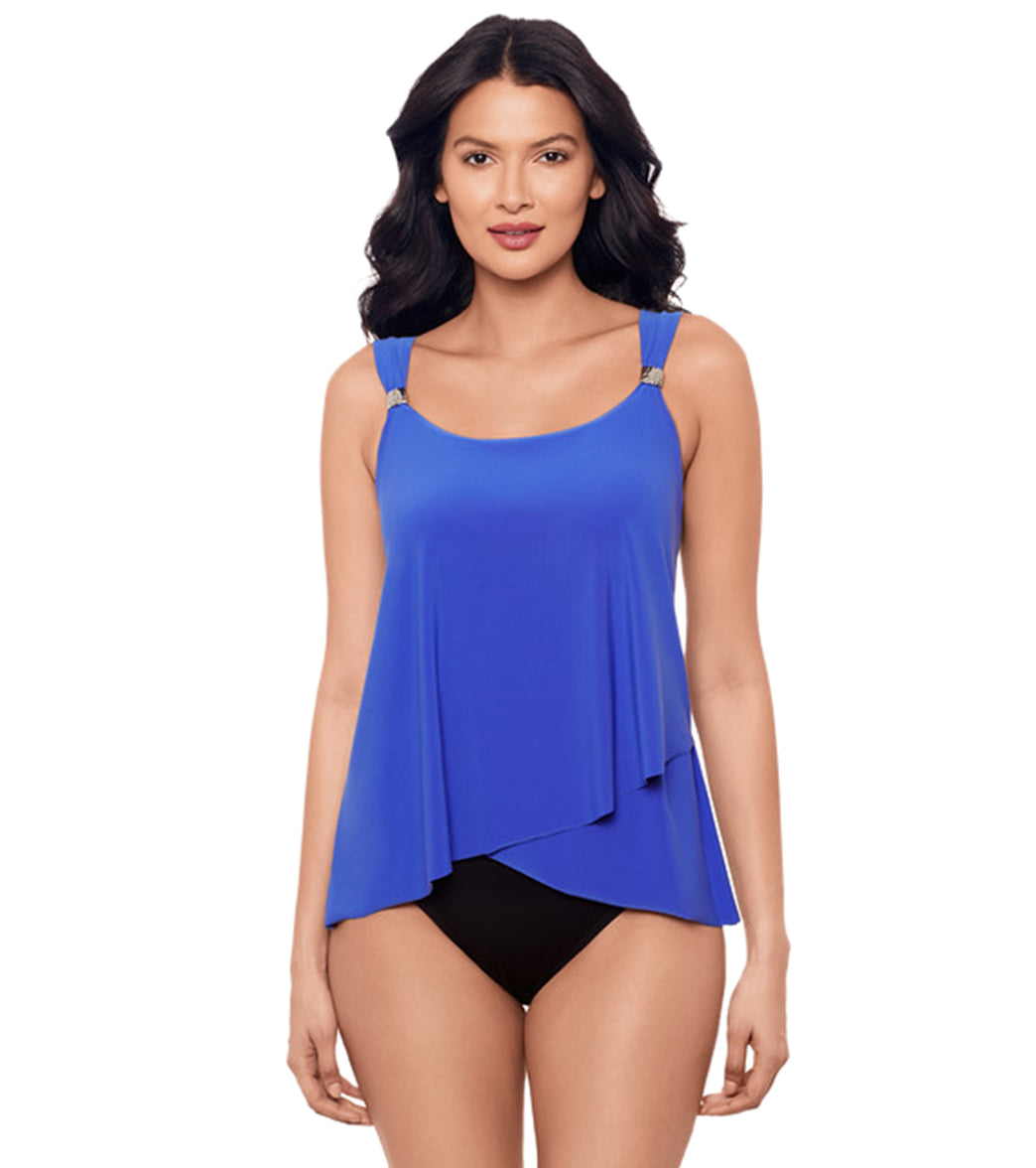Miraclesuit Women's Razzle Dazzle Underwire Tankini Top