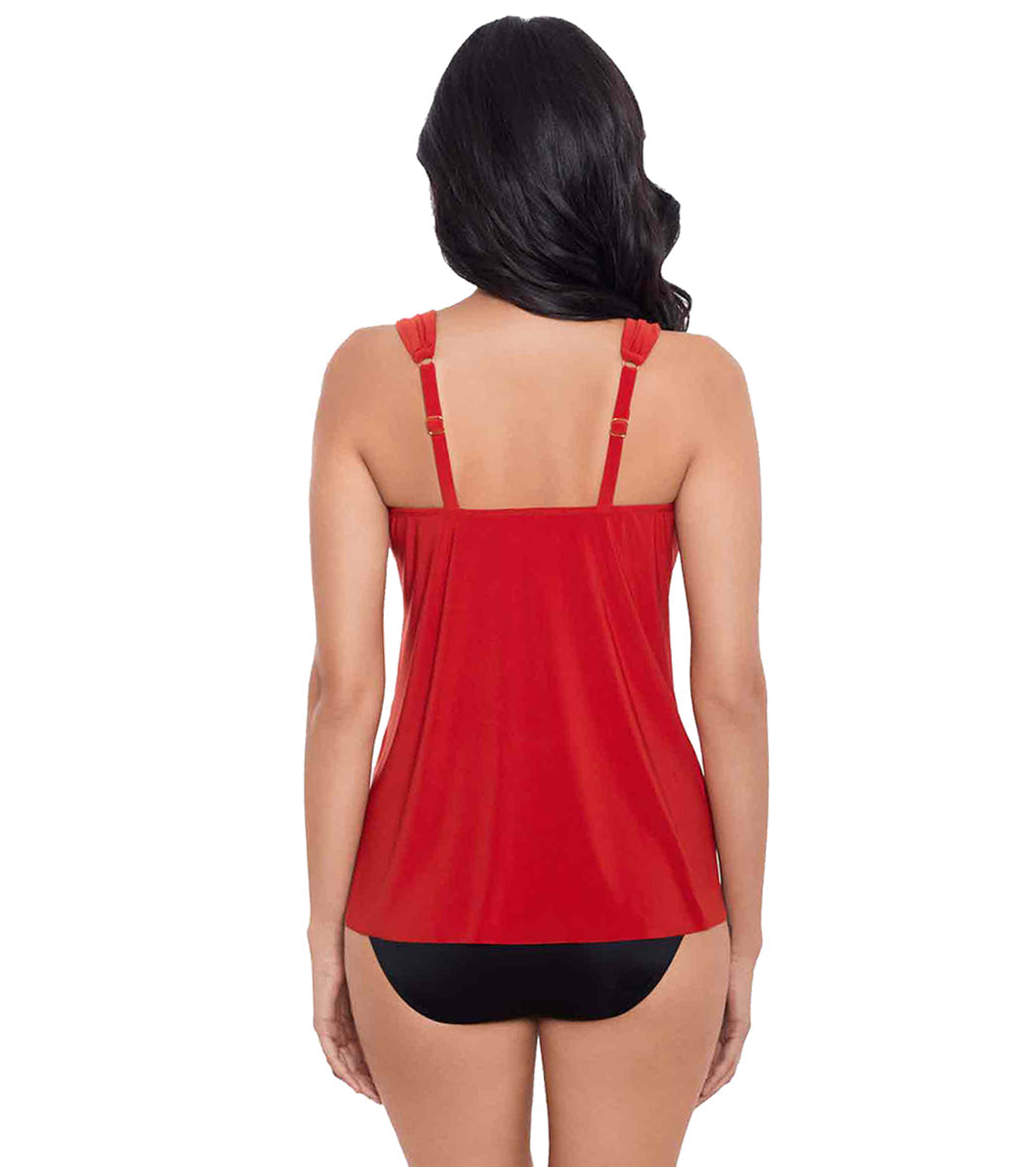 Miraclesuit Women's Razzle Dazzle Underwire Tankini Top