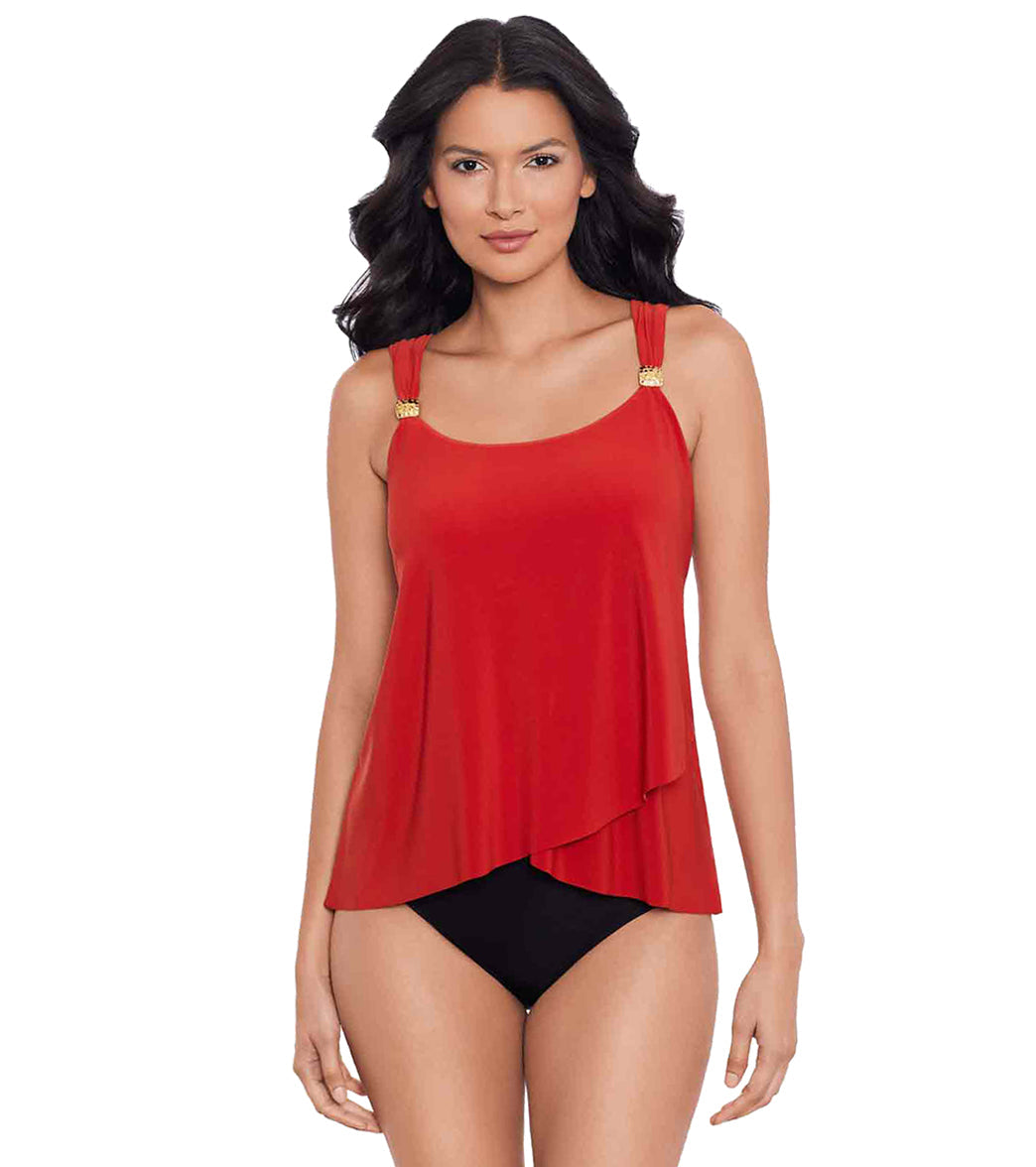 Miraclesuit Women's Razzle Dazzle Underwire Tankini Top