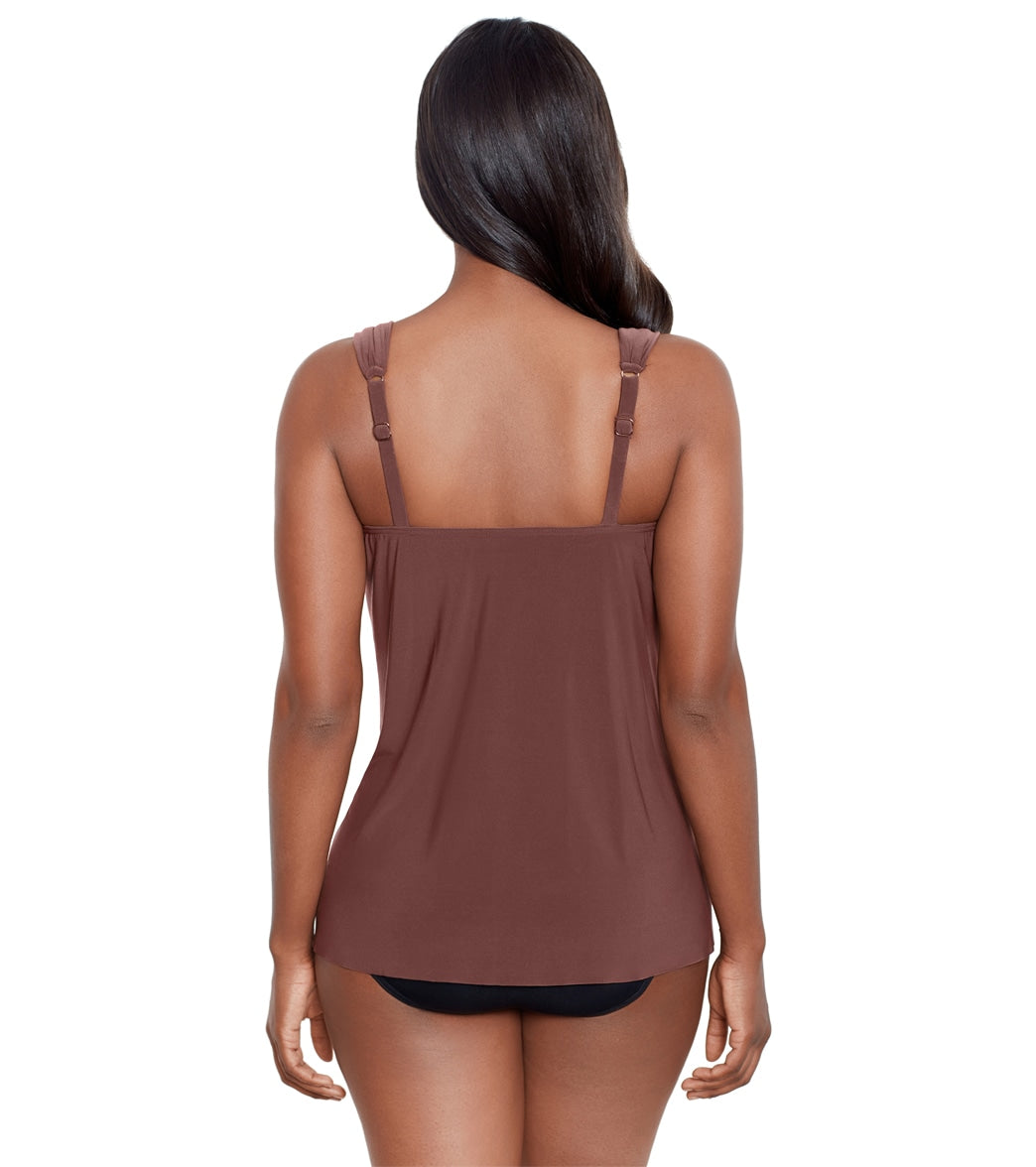 Miraclesuit Women's Razzle Dazzle Underwire Tankini Top