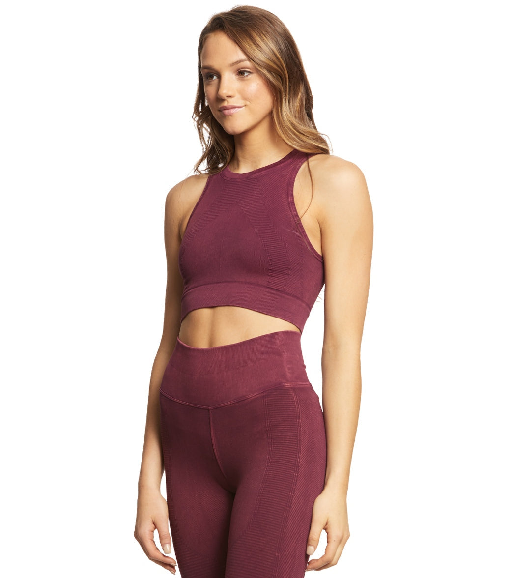 NUX One By One Seamless Yoga Crop Top