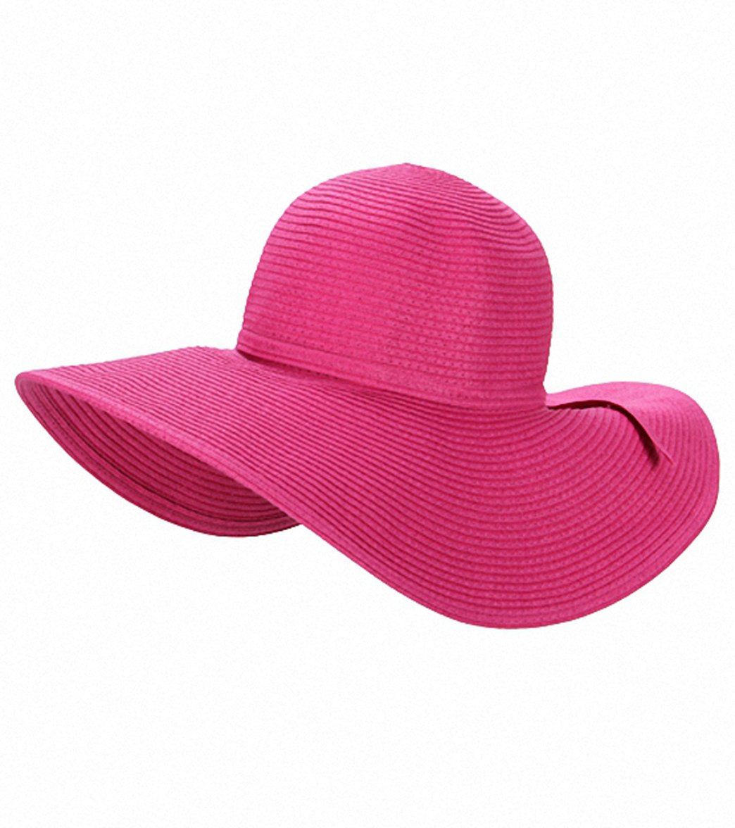 Sun N Sand Shoreline Hues Large Brim Straw Hat