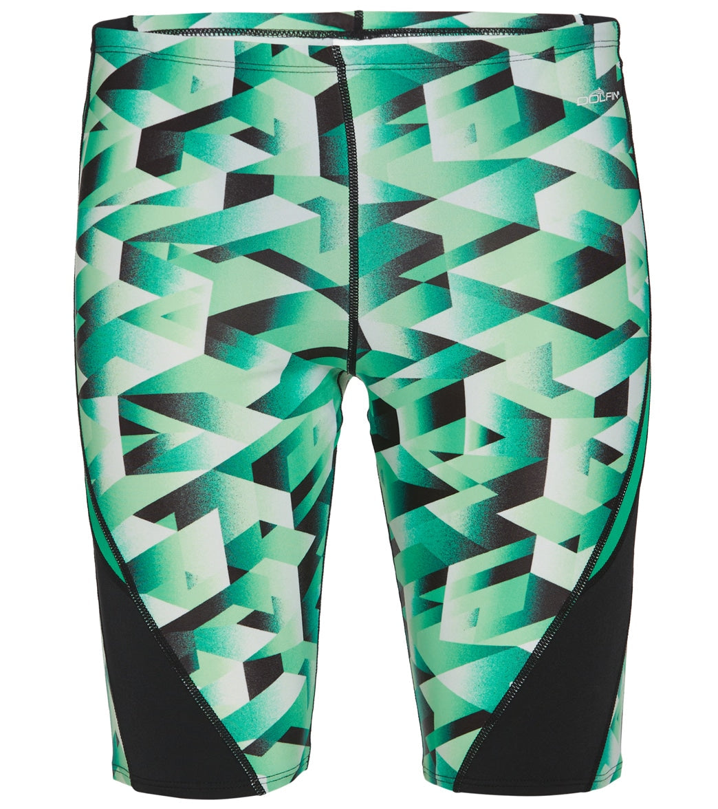 Dolfin Men's Reliance Molten Print Spliced Jammer Swimsuit