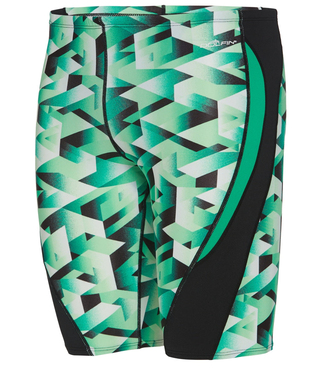 Dolfin Men's Reliance Molten Print Spliced Jammer Swimsuit