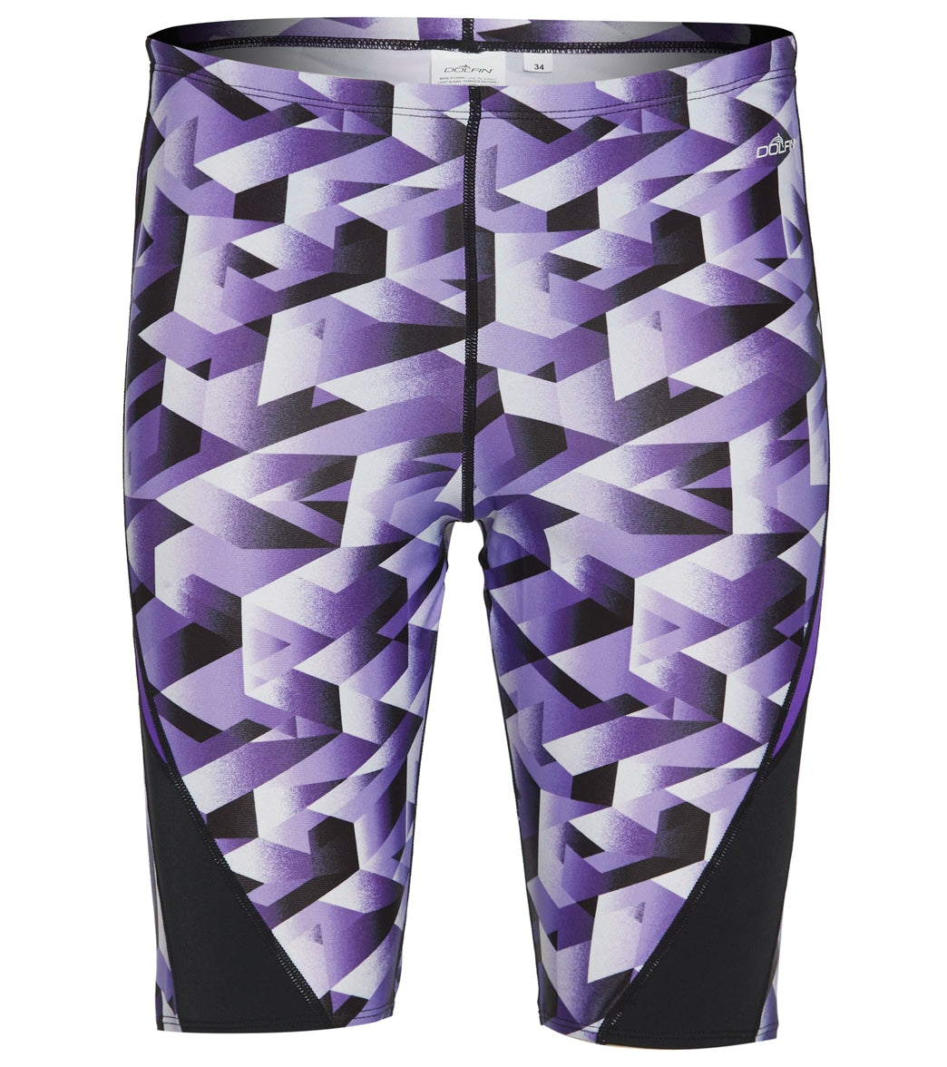Dolfin Men's Reliance Molten Print Spliced Jammer Swimsuit