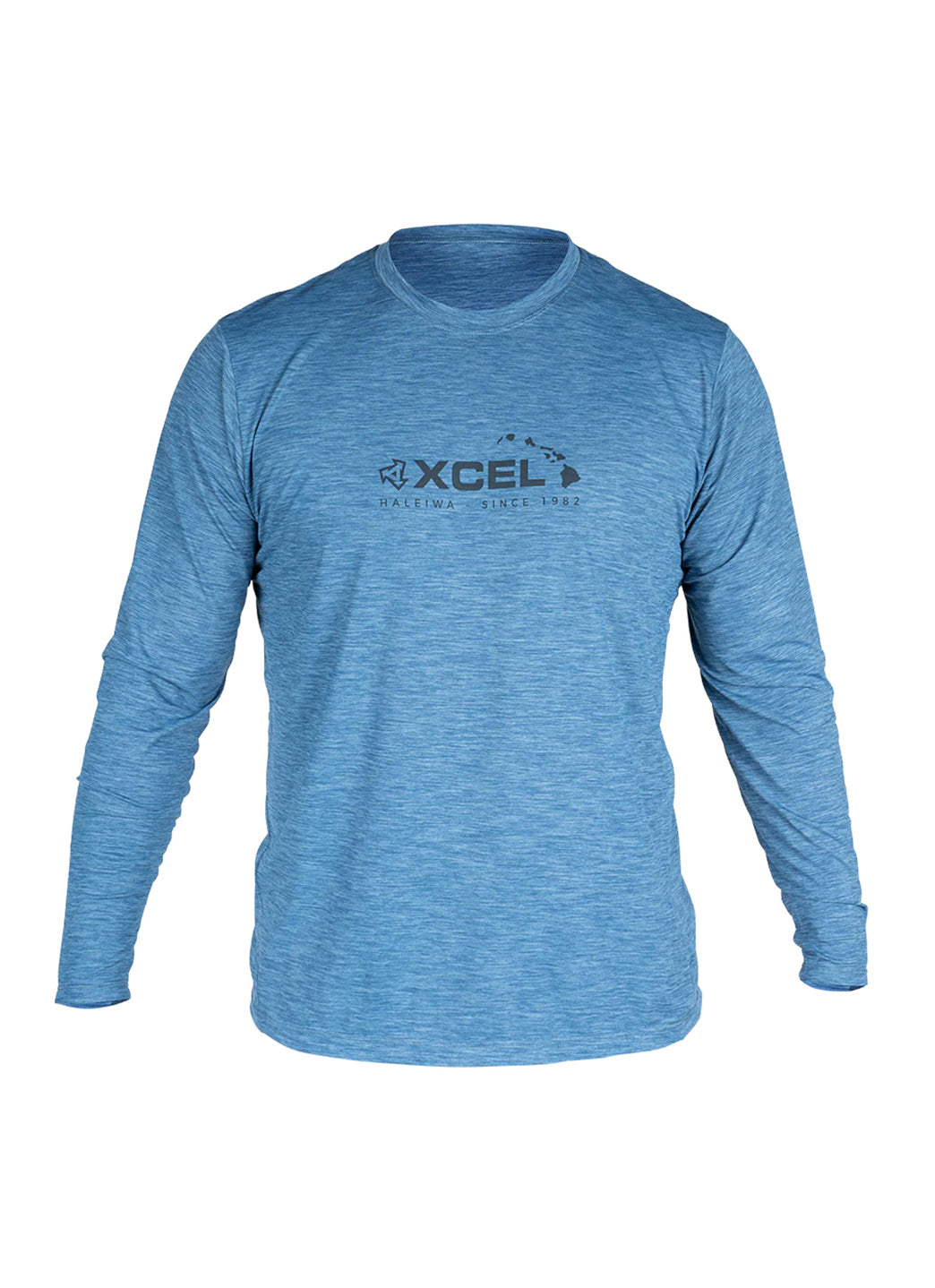 Xcel Mens Heathered Ventx Haleiwa Long Sleeve UV Rashguard