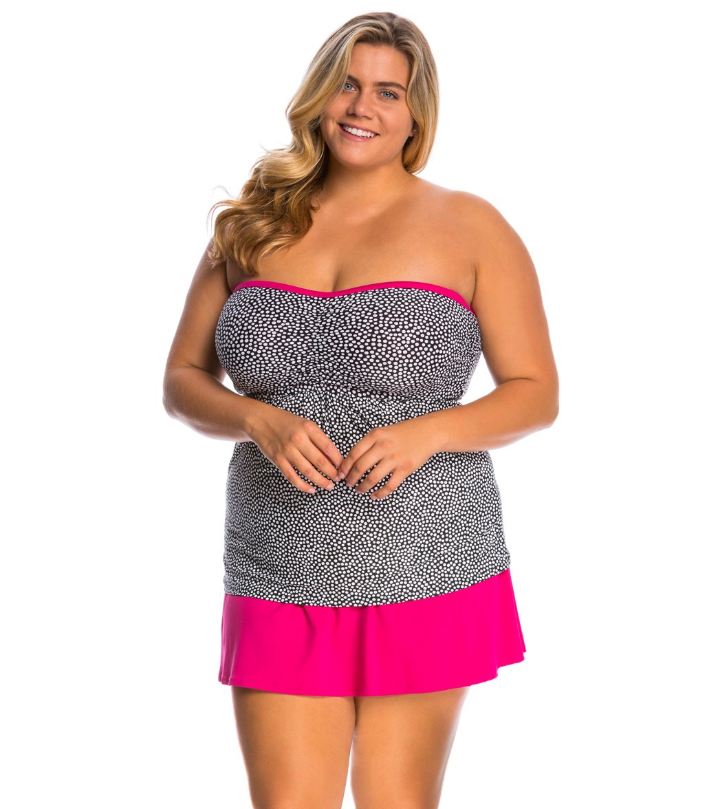 Beach House Plus Size Solid Charlotte Swim Skirt