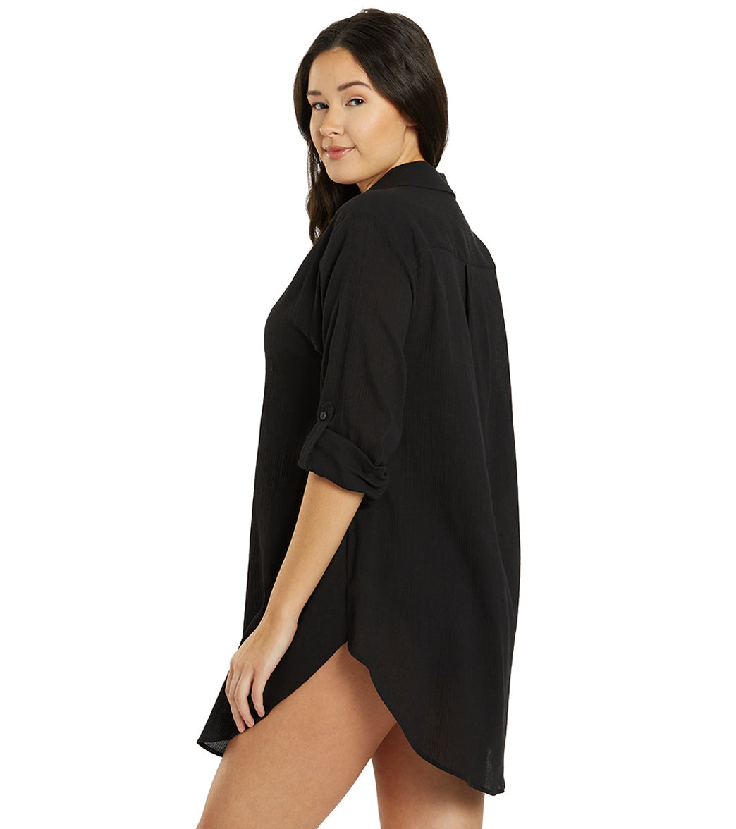 Jantzen Women's Marie High-Low Cover Up Shirt