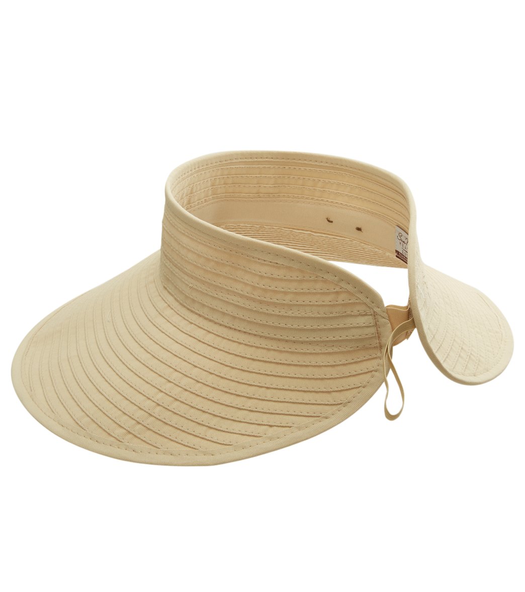 Sun N Sand Sewn Ribbon Roll Up Hat
