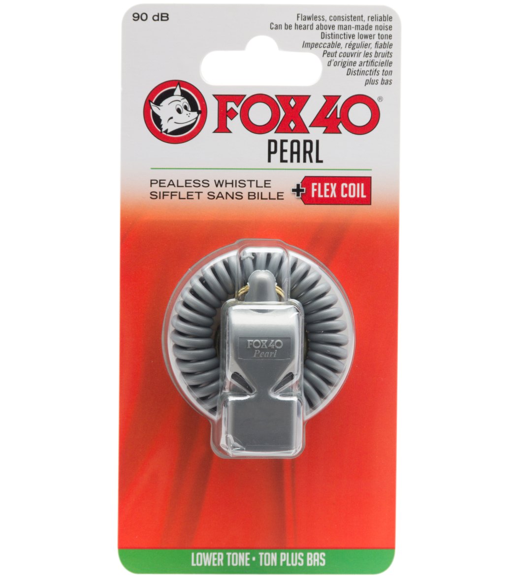 Fox 40 Pearl Lifeguard Whistle with Flex Coil