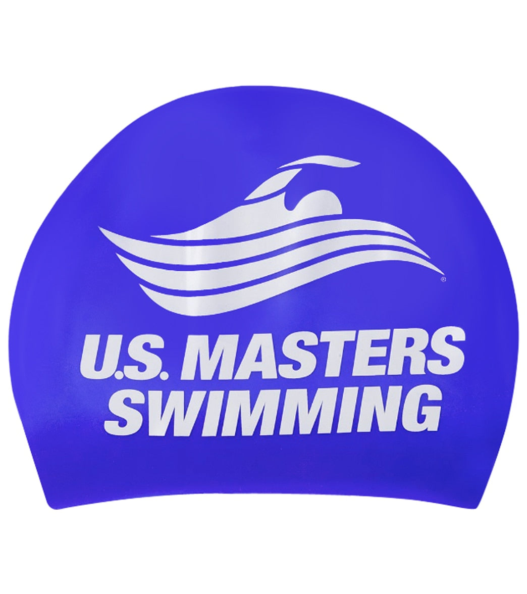 USMS Long Hair Silicone Swim Cap