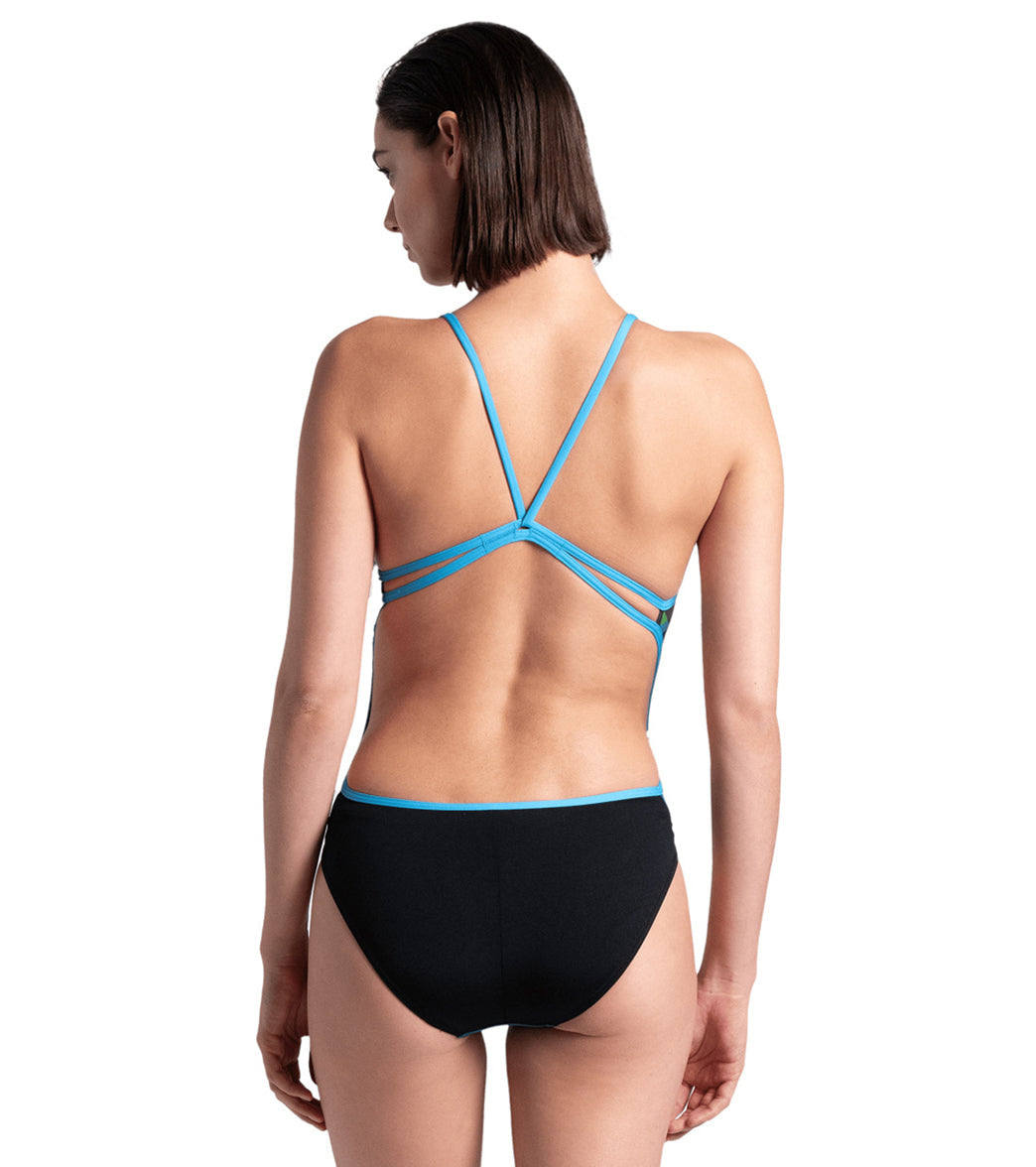 Arena Women's Pyramid Lace Back One Piece Swimsuit