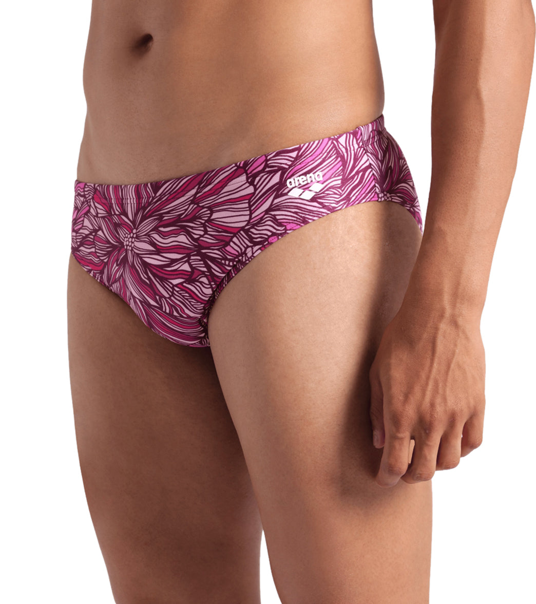 Arena Men's Pink Dahlia Brief Swimsuit