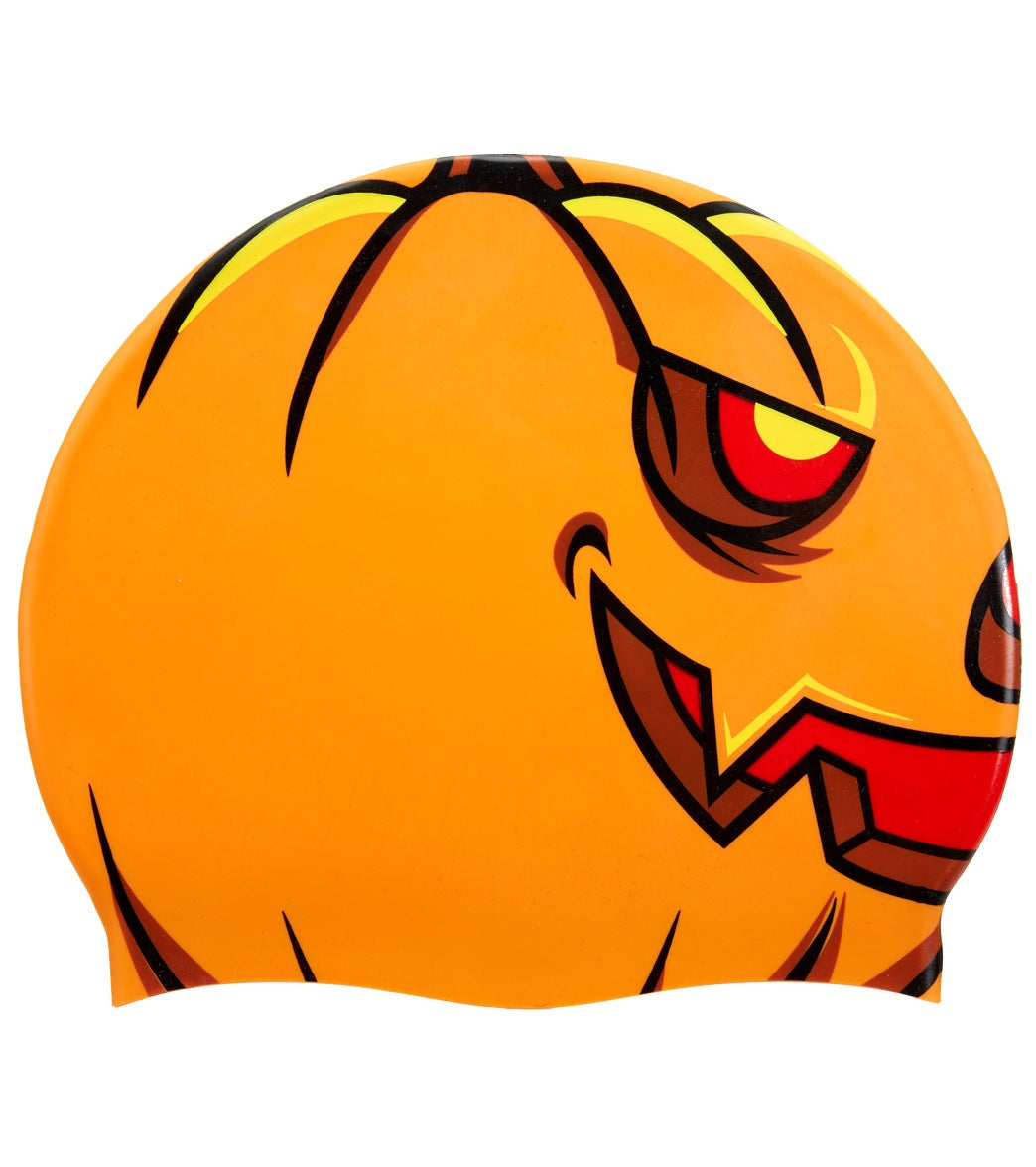 Sporti Pumpkin Head  Silicone Swim Cap