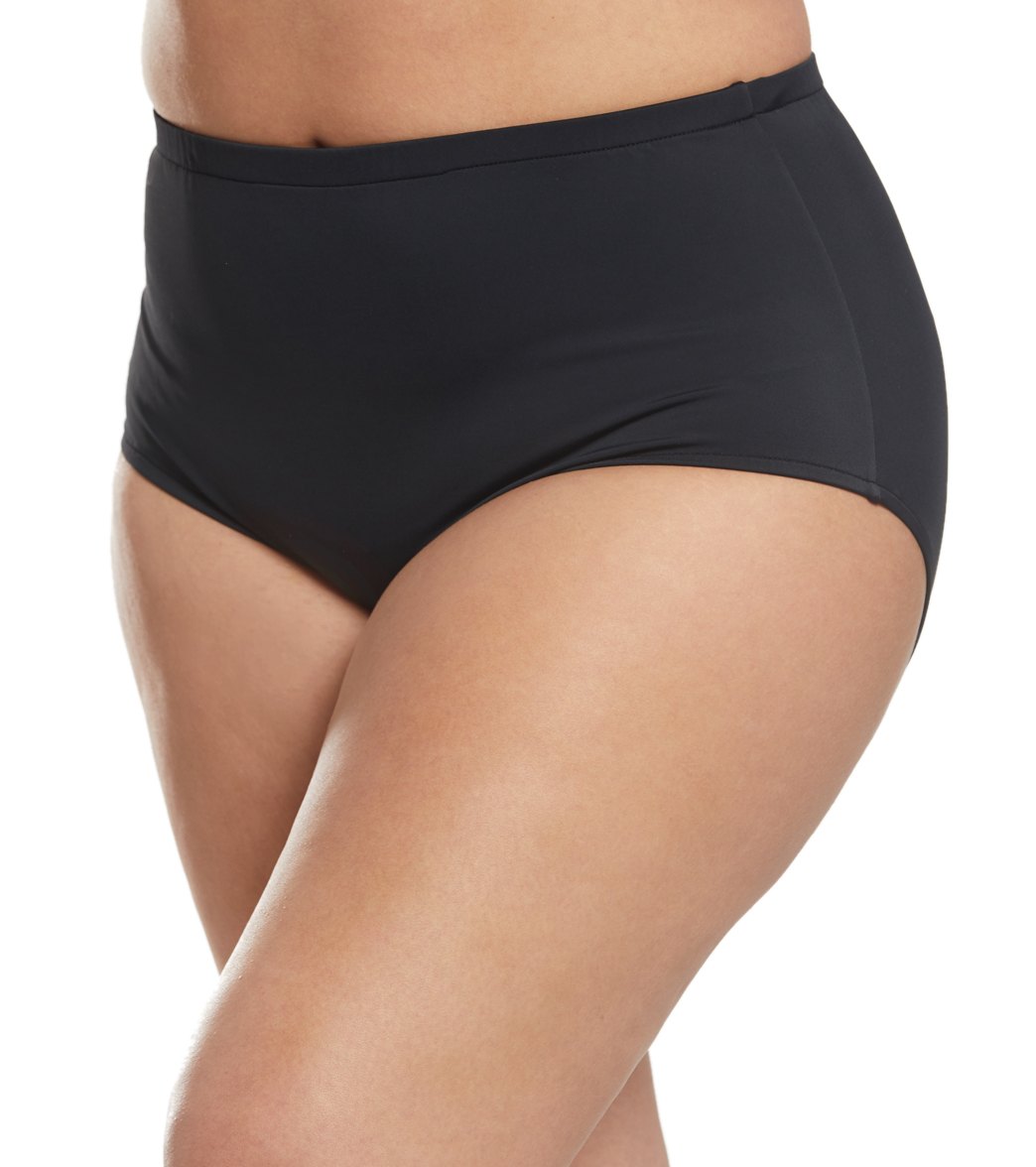 Maxine Plus Size Solids Full Bikini Bottom