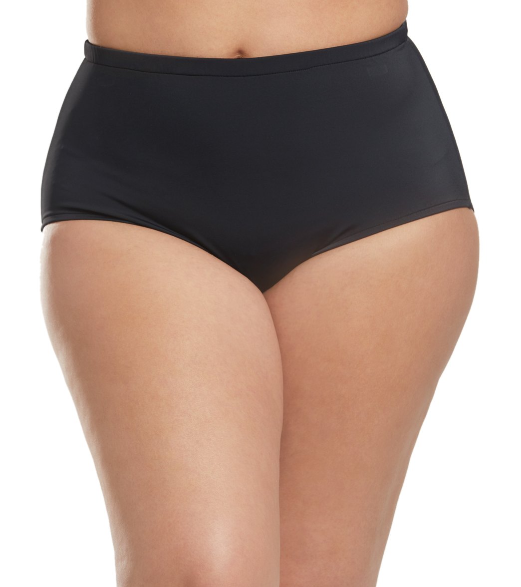 Maxine Plus Size Solids Full Bikini Bottom