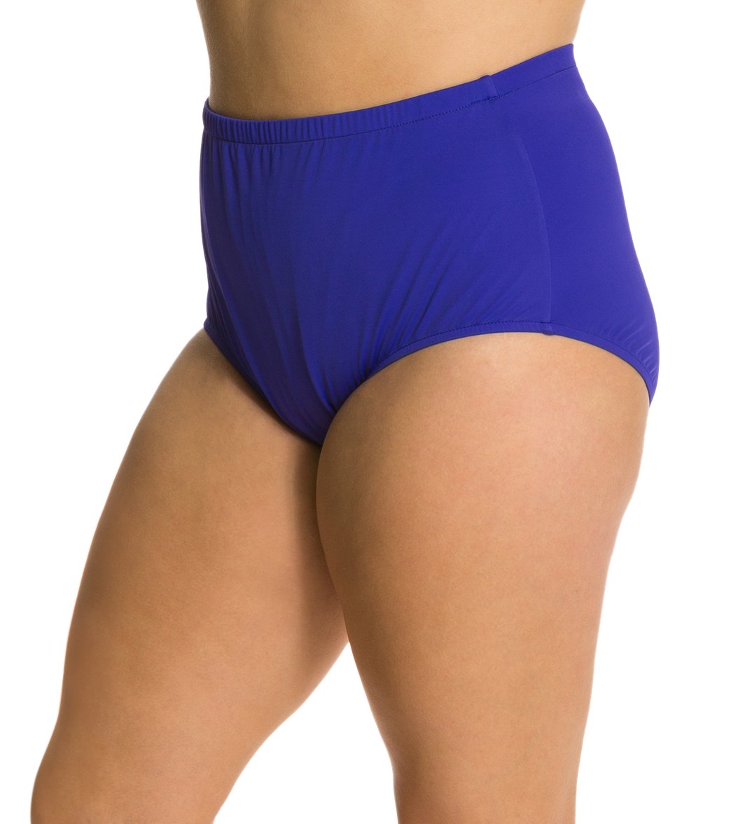 Maxine Plus Size Solids Full Bikini Bottom