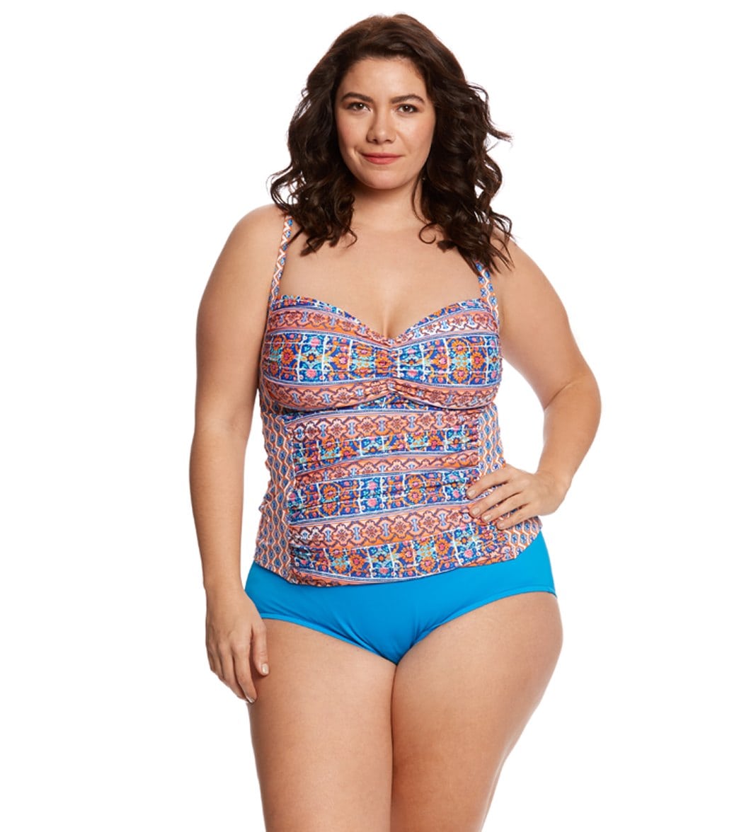 Maxine Plus Size Solids Full Bikini Bottom