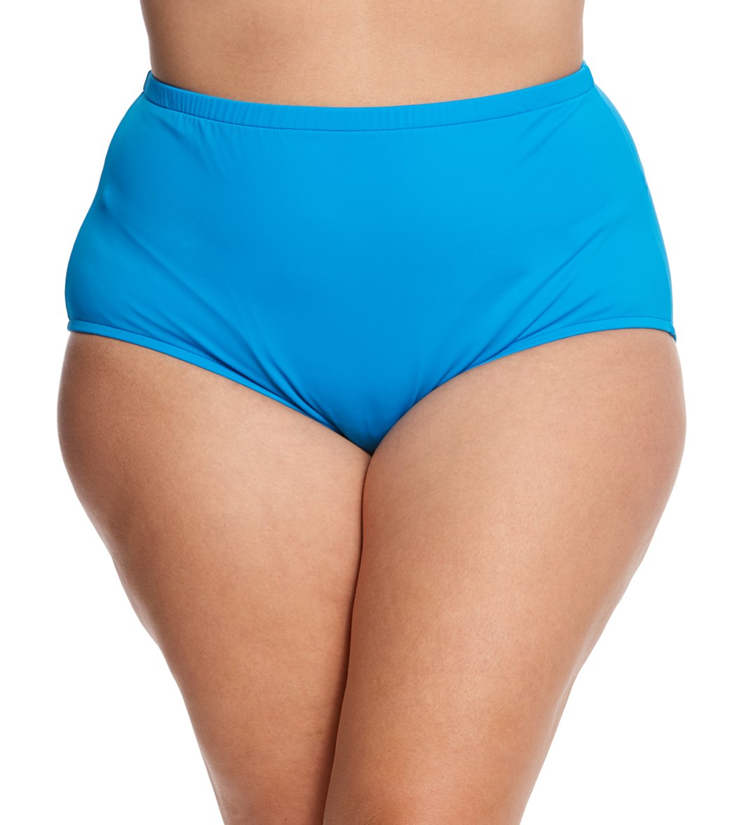 Maxine Plus Size Solids Full Bikini Bottom