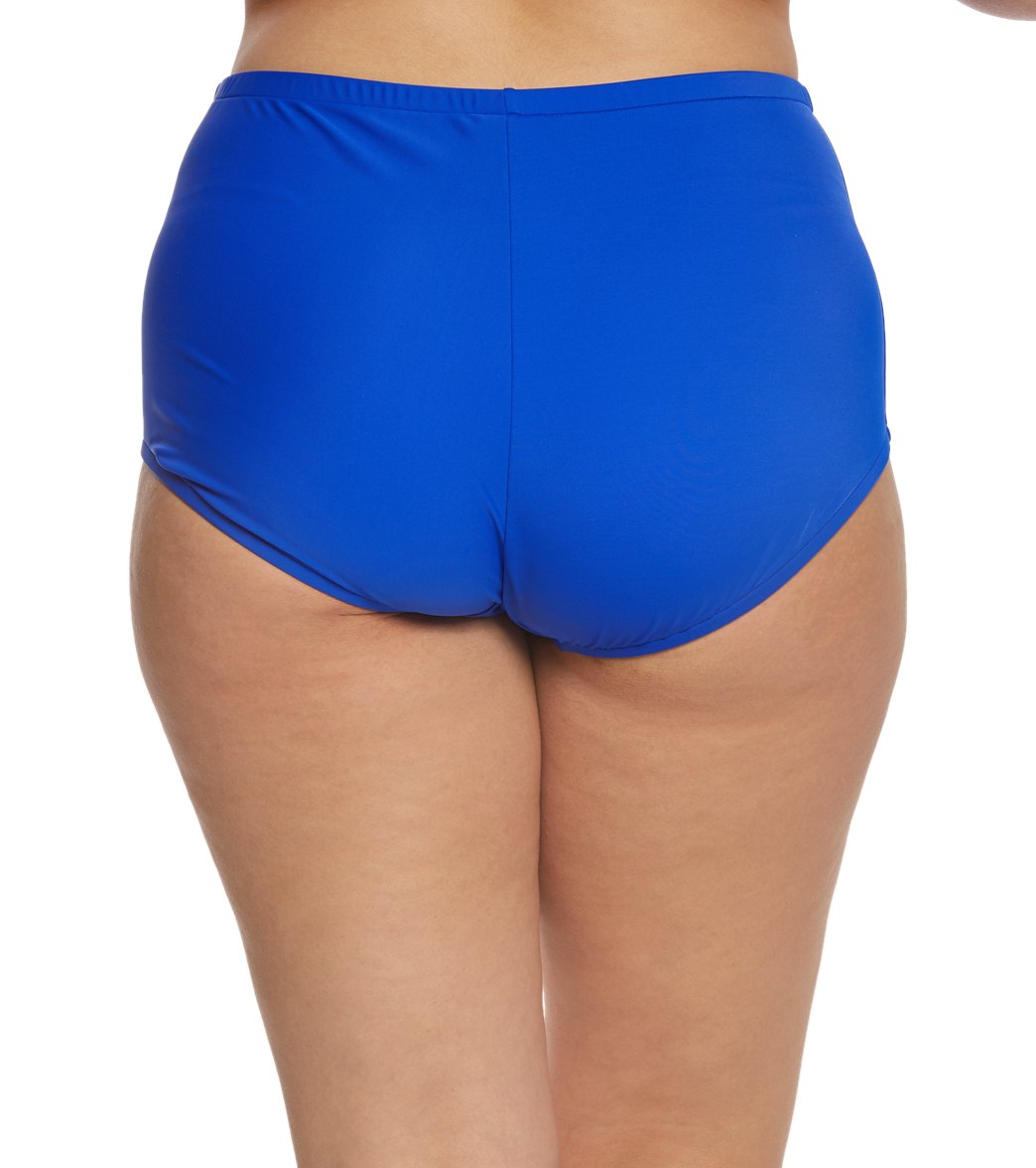 Maxine Plus Size Solids Full Bikini Bottom