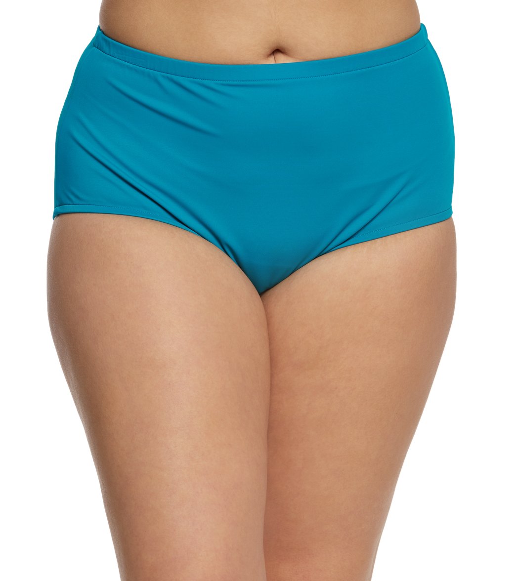 Maxine Plus Size Solids Full Bikini Bottom