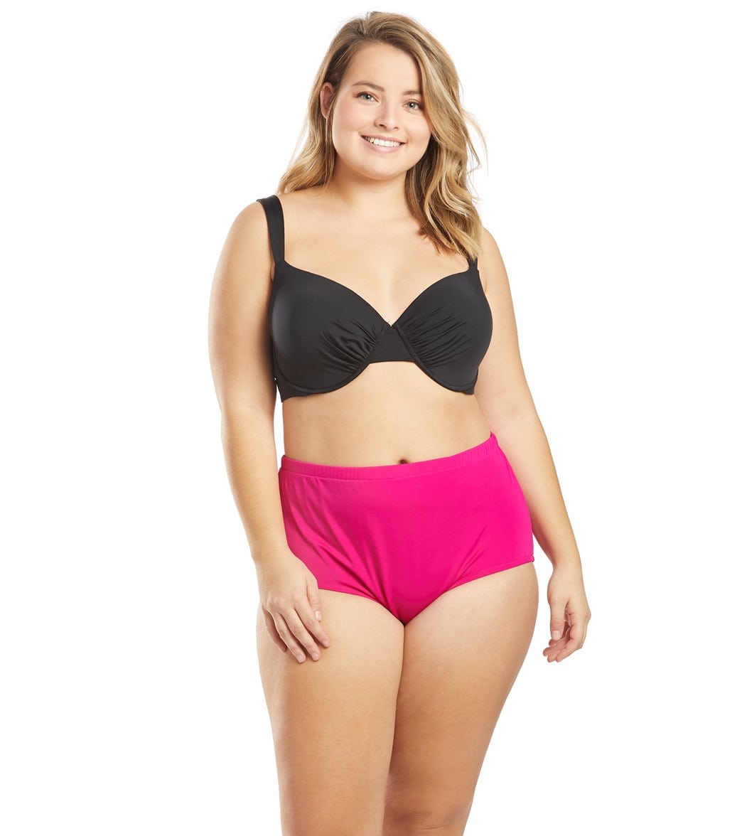 Maxine Plus Size Solids Full Bikini Bottom