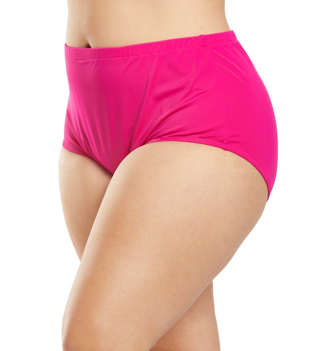 Maxine Plus Size Solids Full Bikini Bottom