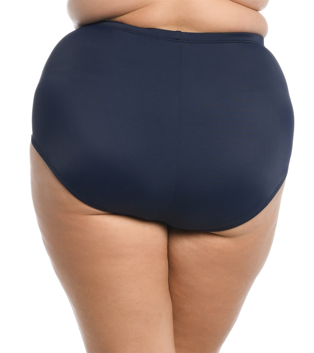Maxine Plus Size Solids Full Bikini Bottom
