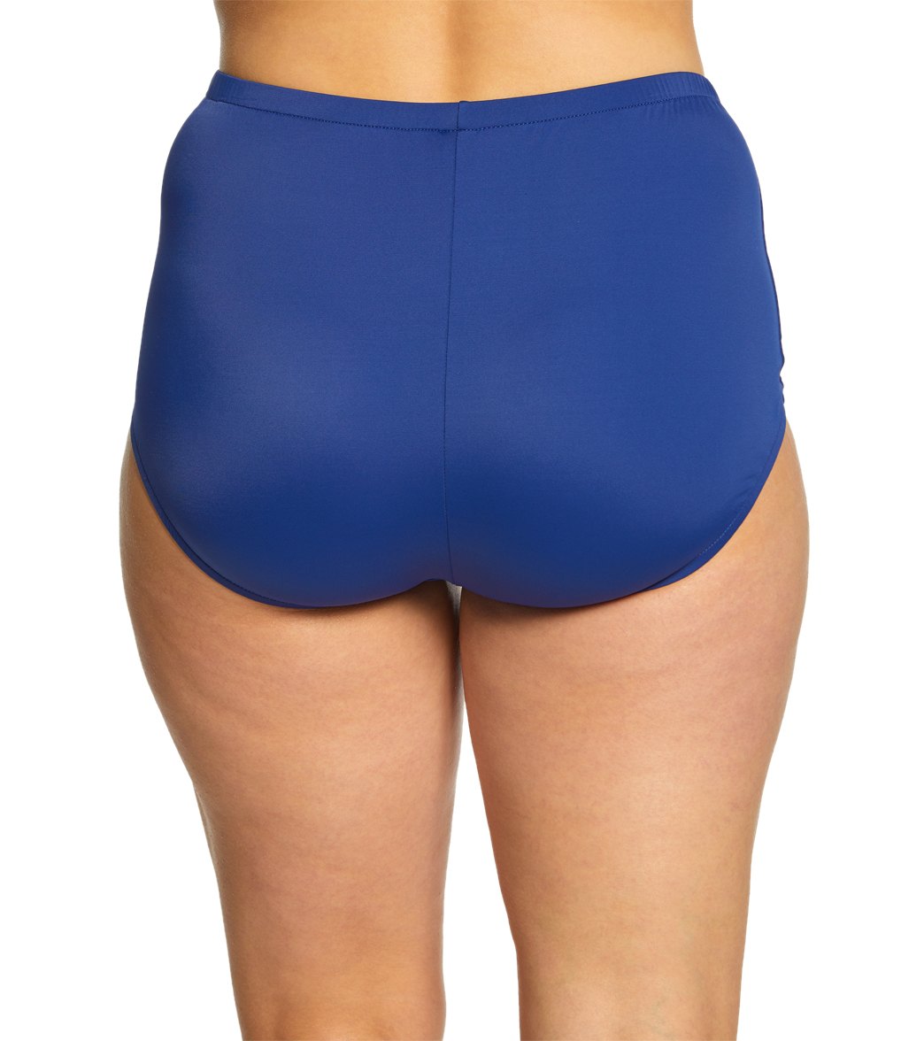 Maxine Plus Size Solids Full Bikini Bottom