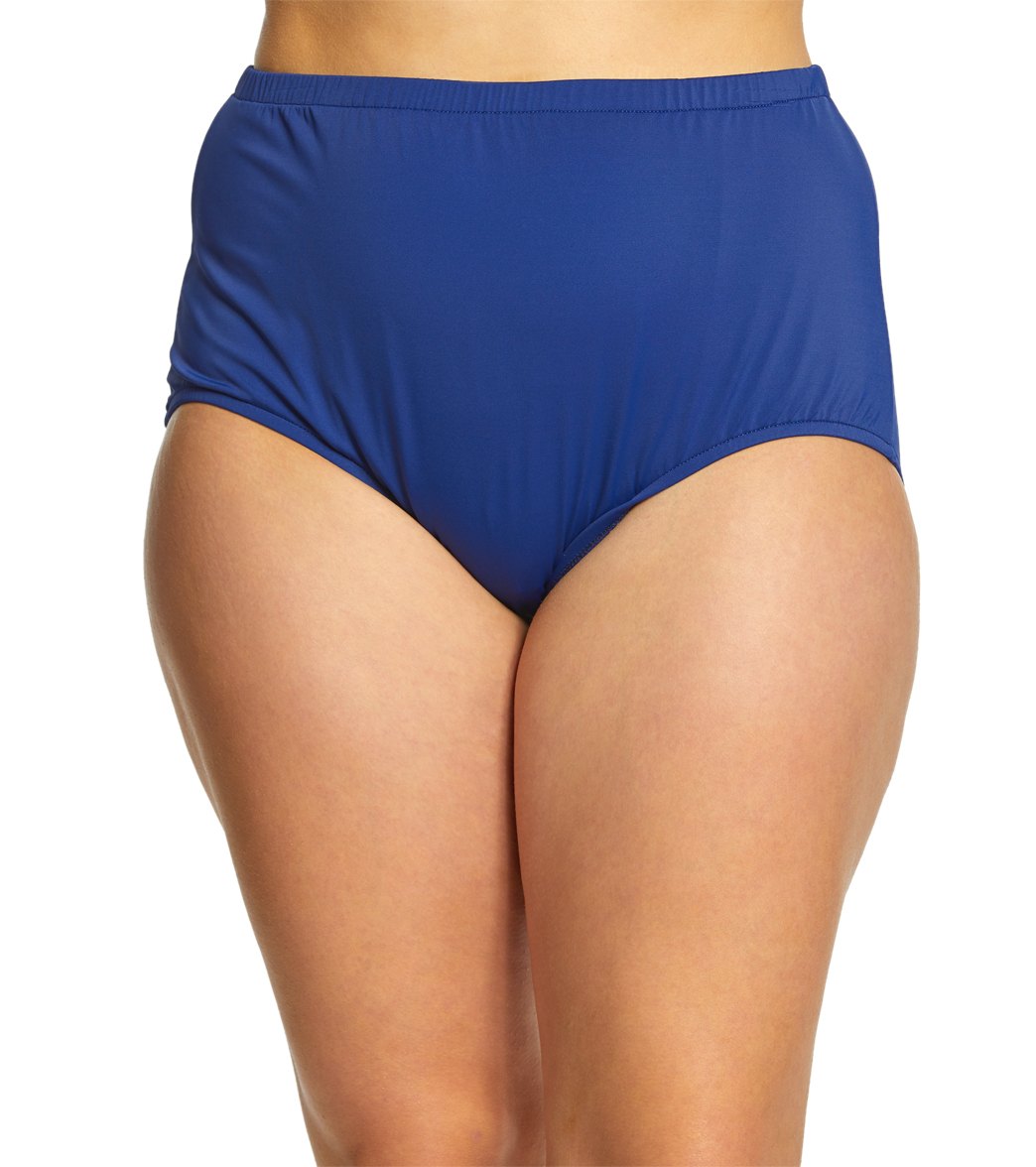 Maxine Plus Size Solids Full Bikini Bottom