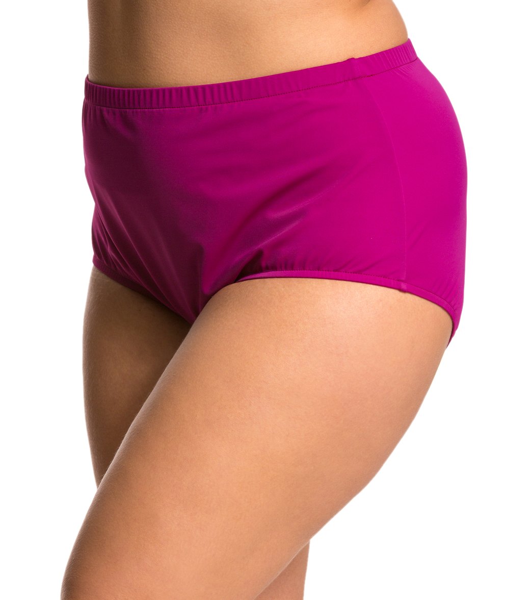 Maxine Plus Size Solids Full Bikini Bottom