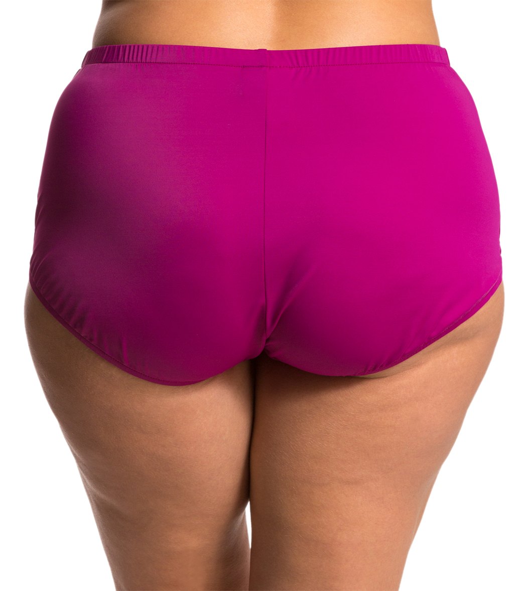 Maxine Plus Size Solids Full Bikini Bottom