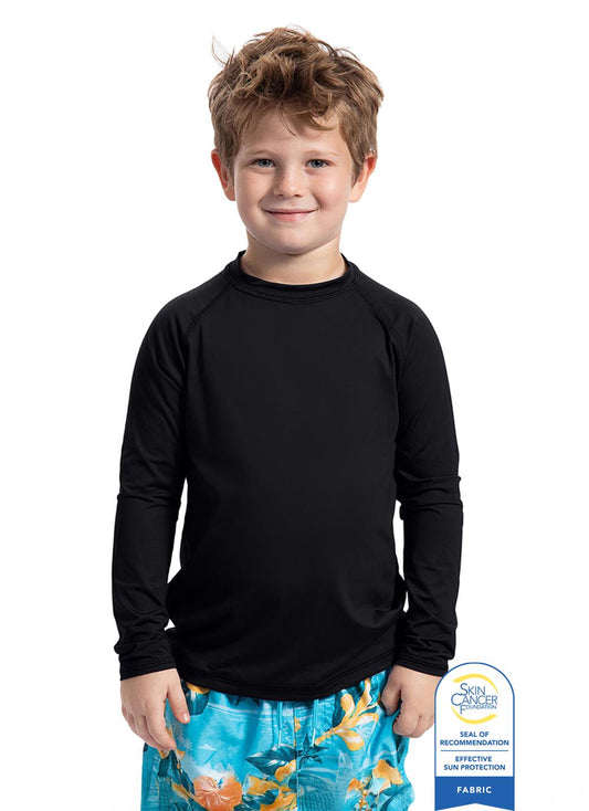 Bloq UV Youth Crew Neck Long Sleeve UPF 50 Swim Shirt