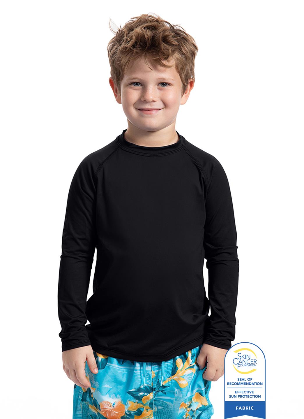 Bloq UV Youth Crew Neck Long Sleeve UPF 50 Swim Shirt