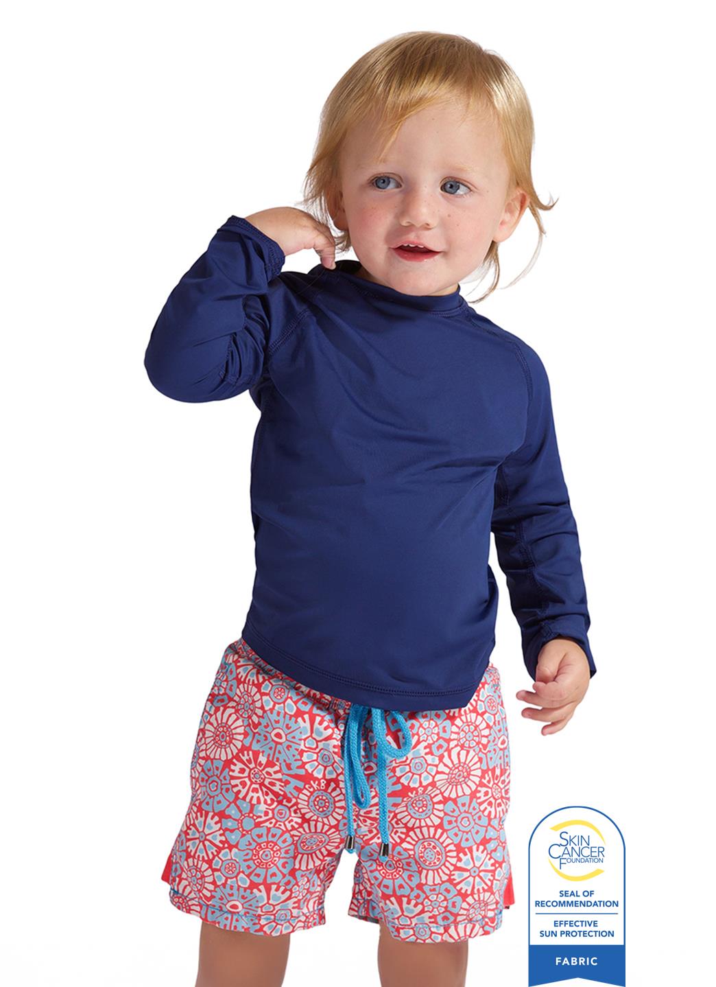 Bloq UV Youth Crew Neck Long Sleeve UPF 50 Swim Shirt