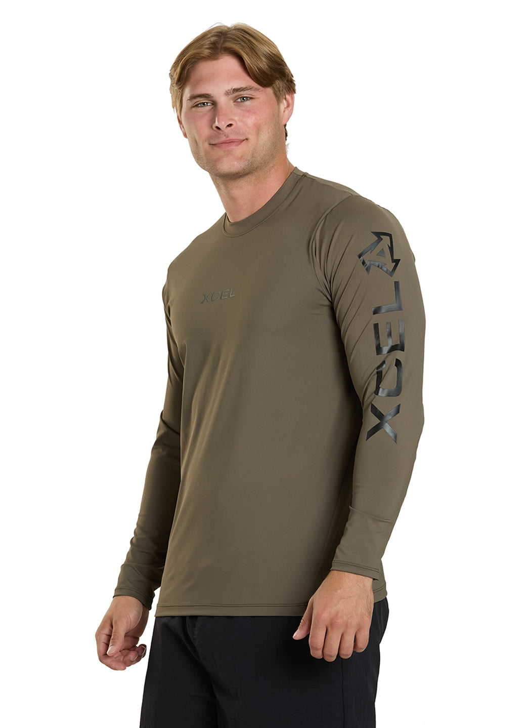 Xcel Men's Premium Stretch Relaxed Fit Long Sleeve UV