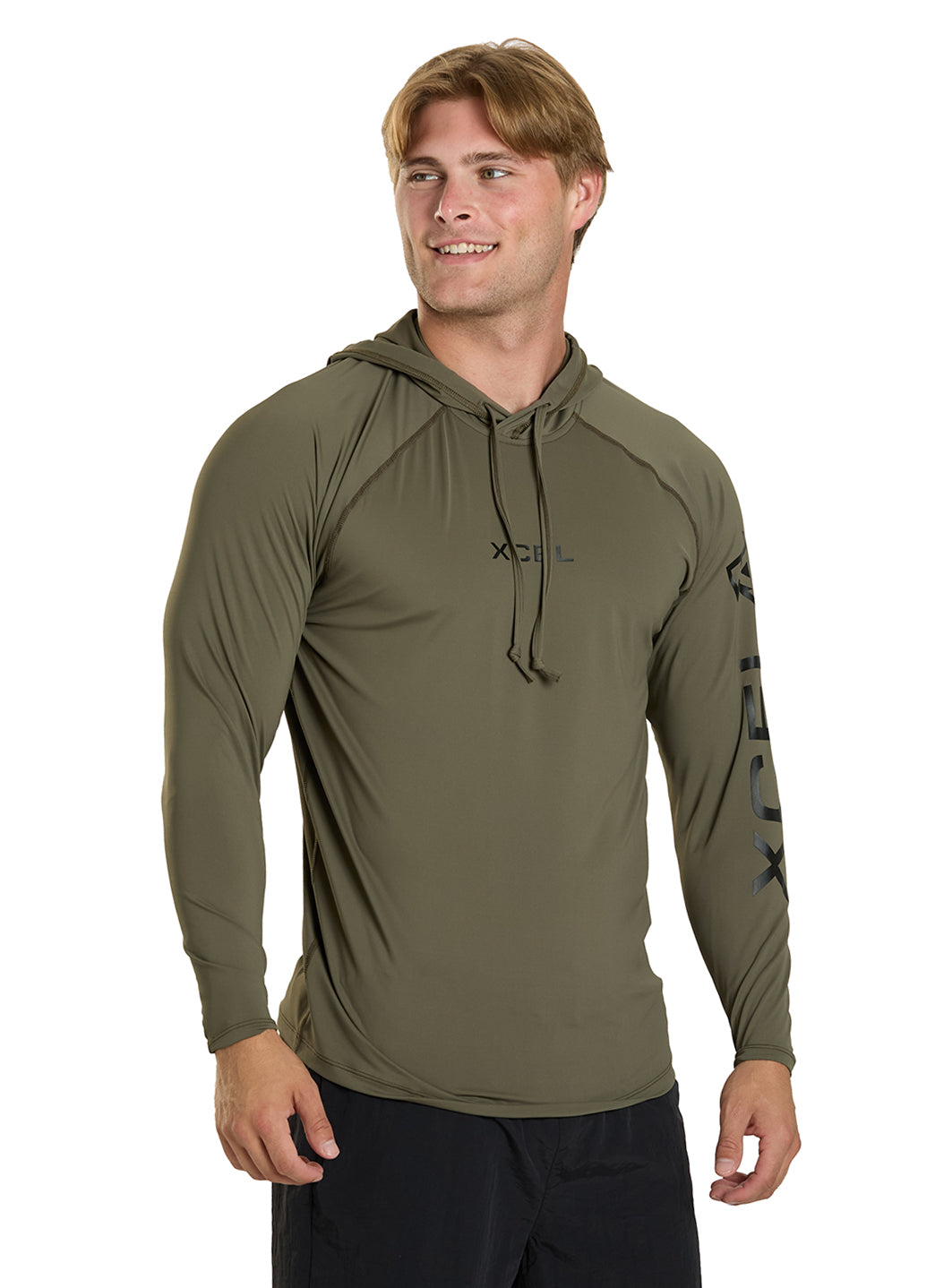 Xcel Men's Premium Stretch Relaxed Fit Pullover Hoodie UV