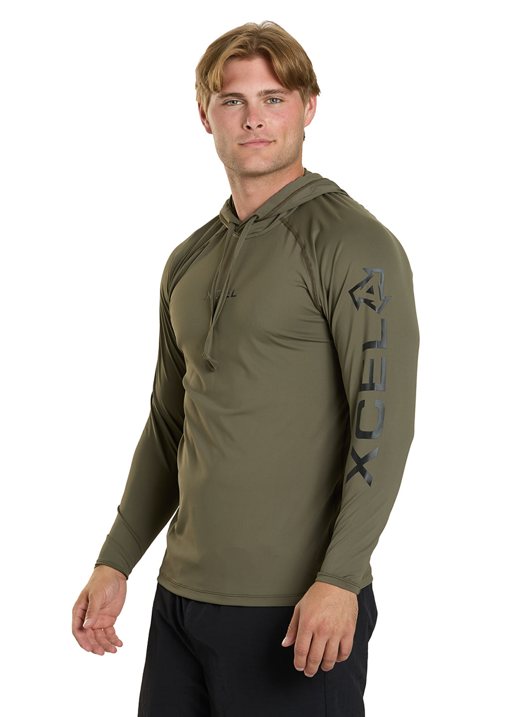 Xcel Men's Premium Stretch Relaxed Fit Pullover Hoodie UV