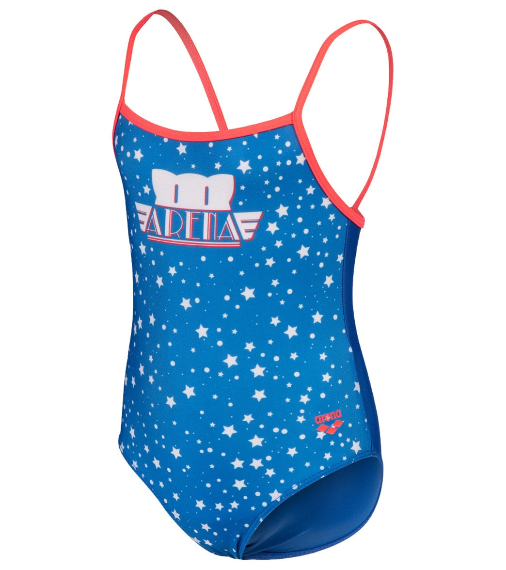Arena Girls' Arena Friends U Back One Piece Swimsuit (Toddler, Little Kid)