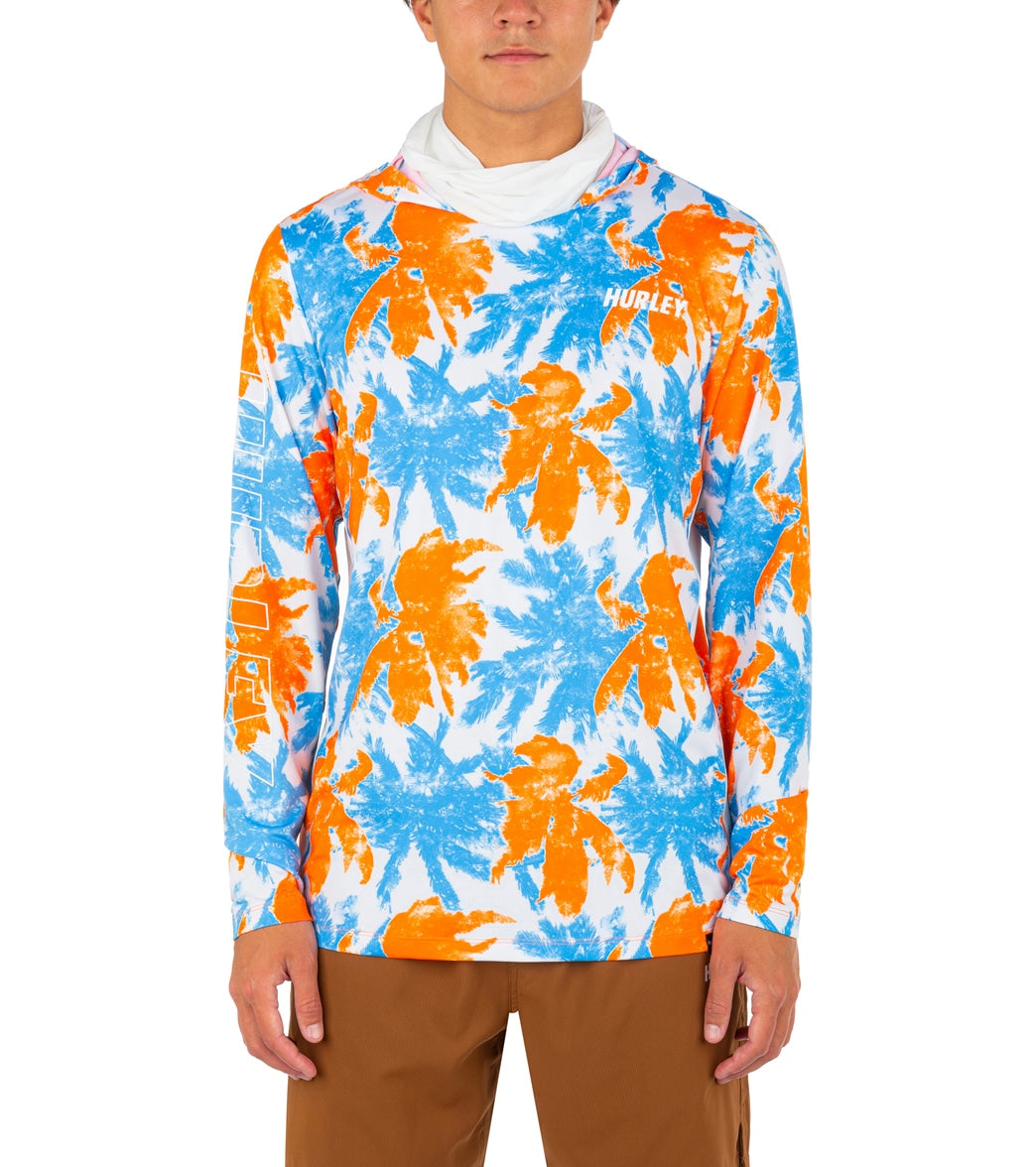 Hurley Men's H2O-Dri Atticus Treachery UPF 50+ Long Sleeve Pullover Hoodie